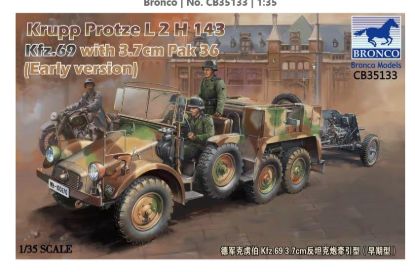 Picture of Krupp Protze Kfz.69 L 2 H 143 with 3.7cm Pak 36  (Early version) 