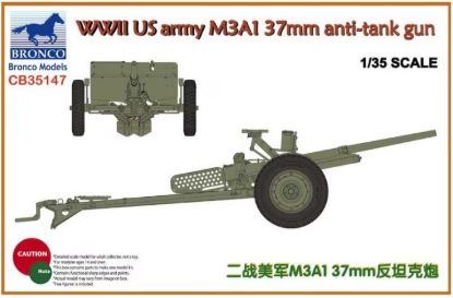 Picture of WWII US army M3A1 37mm anti-tank gun