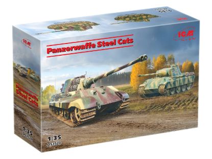 Picture of Panzerwaffe steel cats (Pz.Kpfw.V Panther Ausf.D, Pz.Kpfw.VI Ausf.B King Tiger)