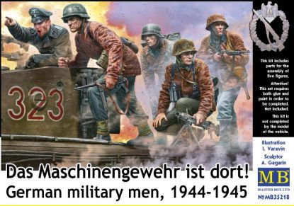 Picture of Germany military men, 1944-1945. Das Maschinengewehr ist dort! 