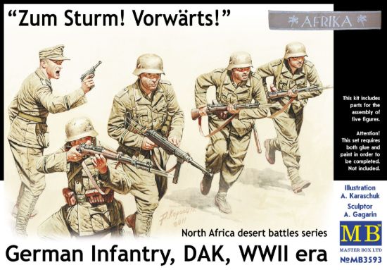 Picture of Germany Infantry, DAK, WWII, North Africa desert battles series, Kit N 3 