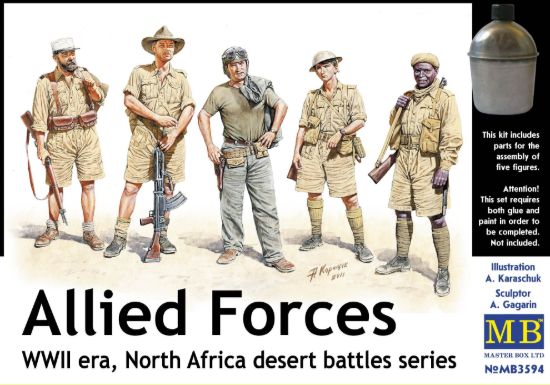 Picture of Allied Forces, WW II era, North Africa desert battles series 
