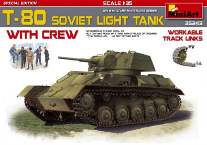Picture of T-80 Soviet Light Tank w/Crew.Special Edition