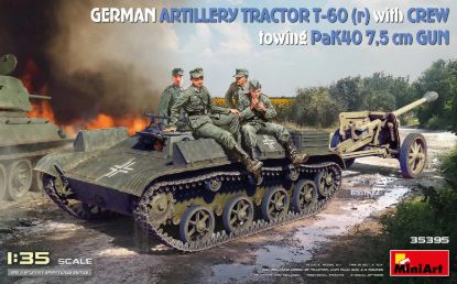 Picture of Germany Artillery Tractor T-60 (r) w/PaK40 Gun & Crew