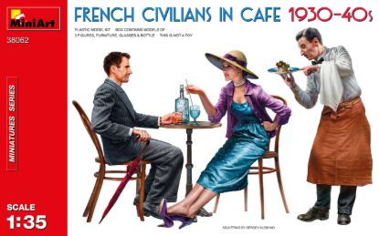 Picture of French Civilians in Cafe 1930-40s