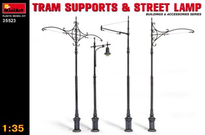 Picture of Tram Supports and Street Lamps