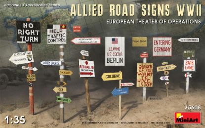 Picture of Allied Road SignsWWII. European Theatre of Oper.