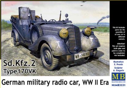 Picture of Sd.Kfz. 2 Type 170VK, Germany military radio car, WW II era