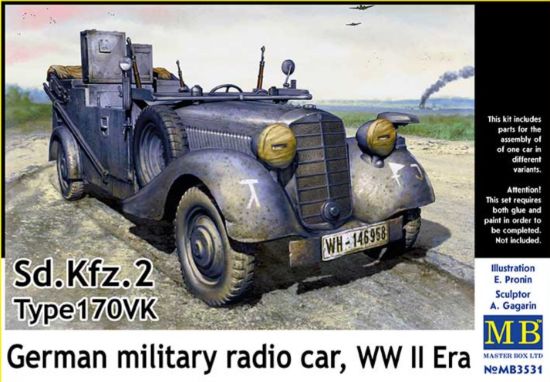 Picture of Sd.Kfz. 2 Type 170VK, Germany military radio car, WW II era