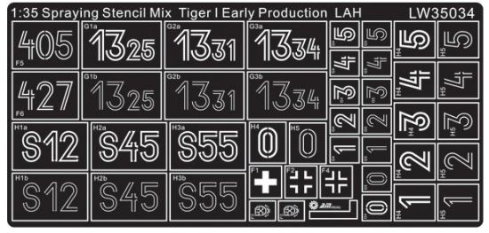 Picture of WWII Germany Tiger I Early Prod. 1. SS Pz.Div LAH