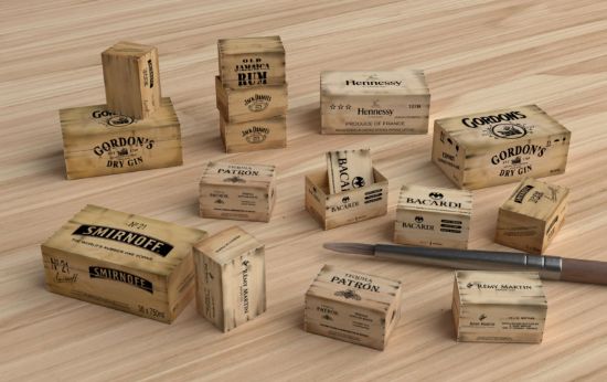 Picture of Wooden Crates: liquors