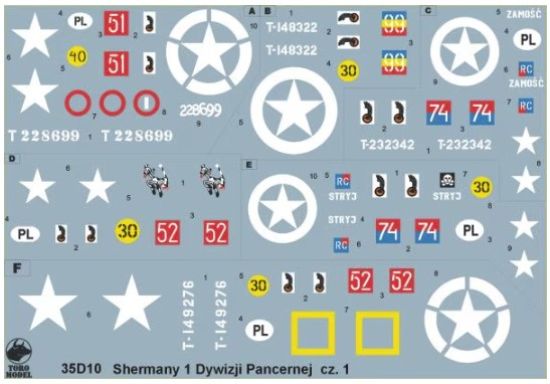 Picture of Polish Sherman tanks - 1st Armoured Division ( NW Europe 1944-45 ) vol.1