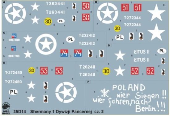 Picture of Polish Sherman tanks - 1st Armoured Division ( NW Europe 1944-45 ) vol.2